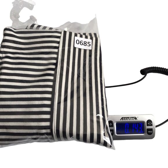 Joe Fresh Dress Size SP Black White Multi Striped Sleeveless Pencil Sheath - Picture 13 of 13